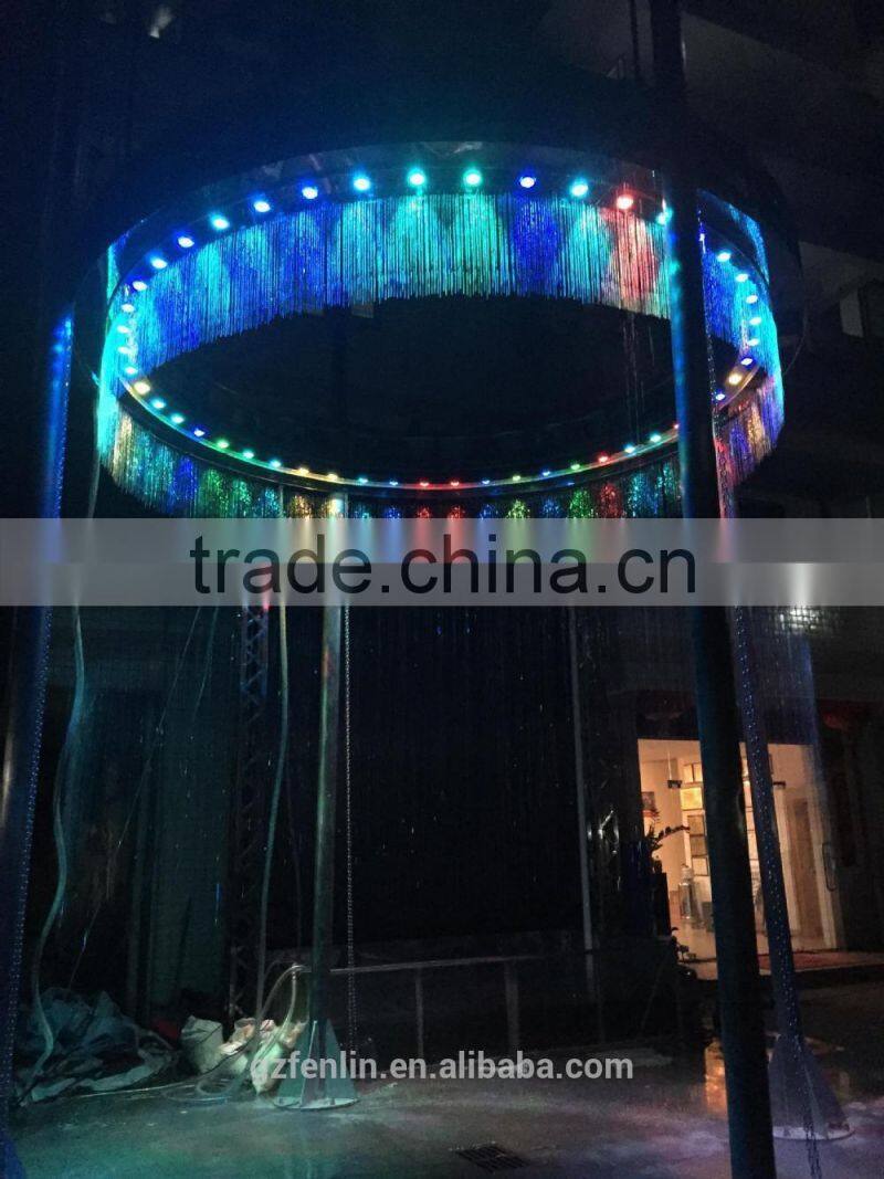 Company welcome culture show graphical drawing water curtain