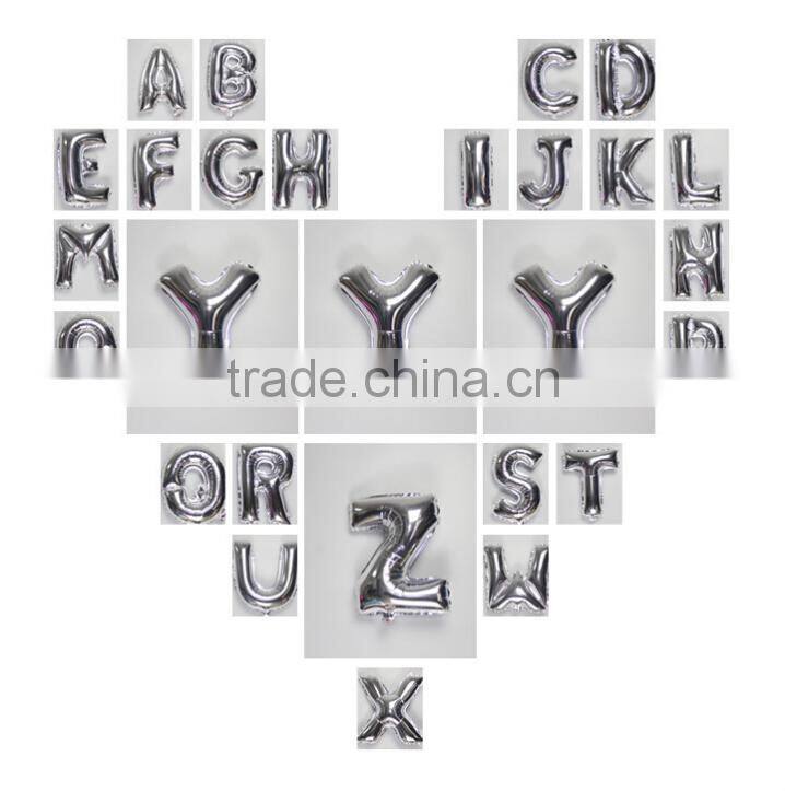 16 inch helium Inflatable Foil Balloons party Decoration gold foil/aluminum balloon