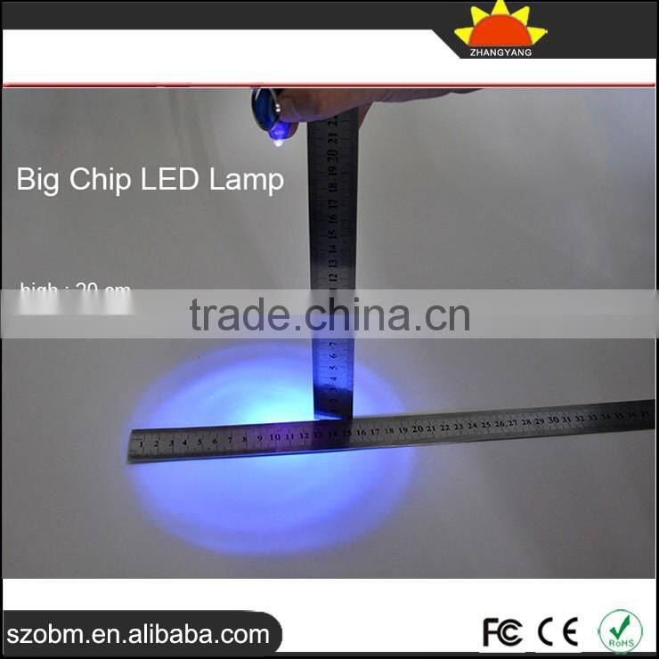 Top Quality Purple Light Led Keychain,Big Chip Led Lamp 395nm UV Led Keychain