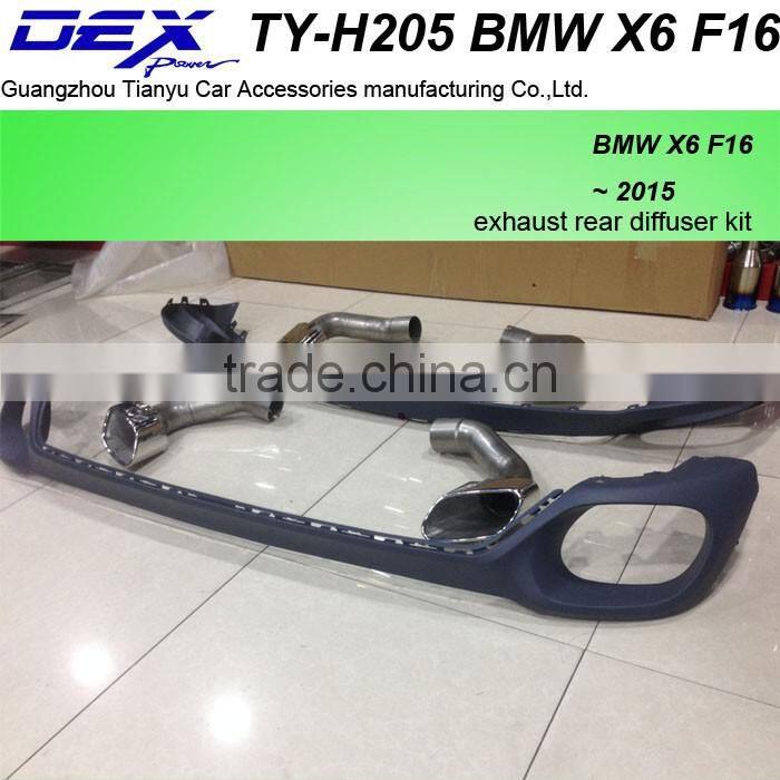 auto part suv exhaust rear diffuser kit for BM---W X6 F16