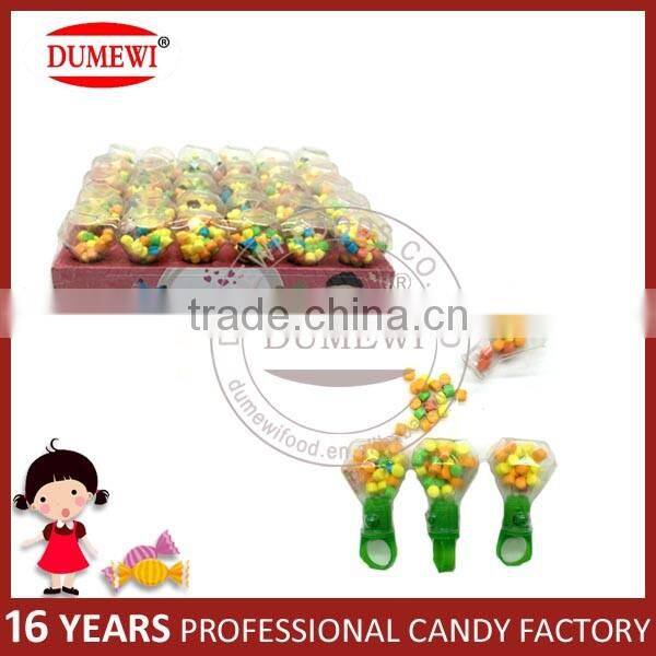 Fruit Flavor Lighting Diamond Ring Shaped Toy Tablet Candy