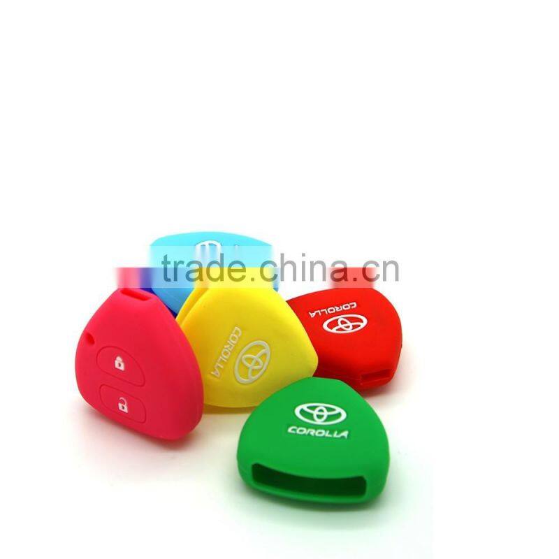 Replacement silicone car key cover for Toyota rubber car key case shell for Lexus