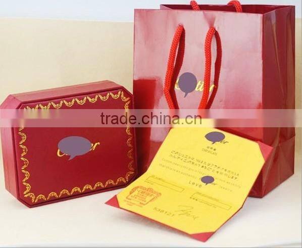 fancy quality fashion design corrugated paper gift boxes with handle