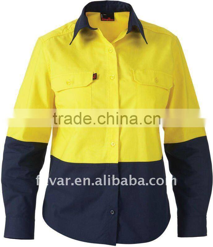 mens cotton orange uniform Shirt