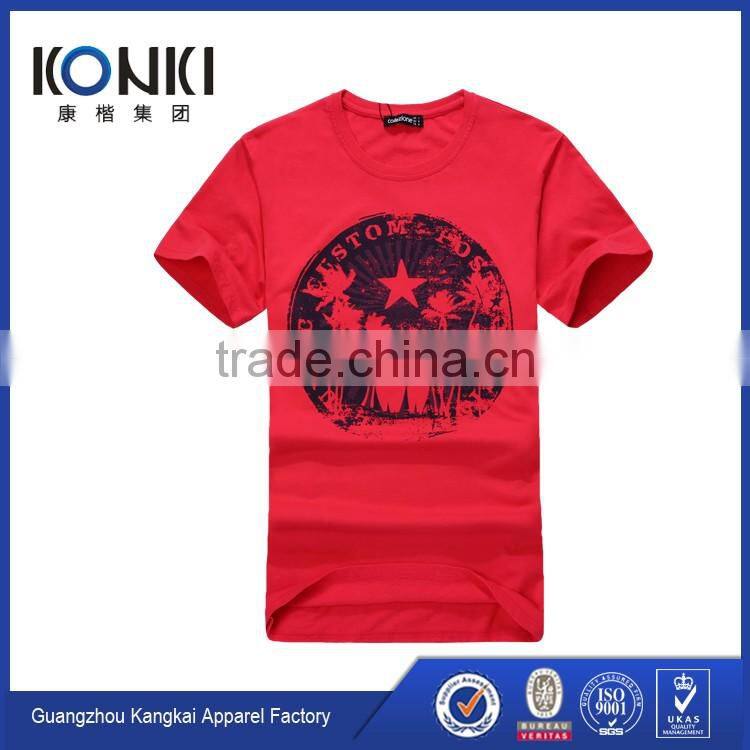 Wholesale China Factory men's cotton t-shirts Custom Logo Cotton Printing T Shirt