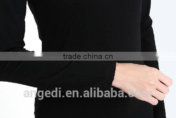 Skinny fit women long sleeve home dress cotton Korean stretch style long t shirt