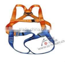 CE EN354 full body safety harness safety belt 100%polyester safety harness industrial safety harness