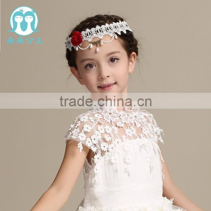 2017 Hot Sale New Arrival Fashion Flower Wedding Hair Accessories Pearl Headdress