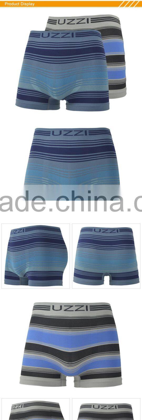 HSZ-0018 Fashion stylish silk rainbow panties boxer boys underwear pictures anti-radiation men in flat silk shorts