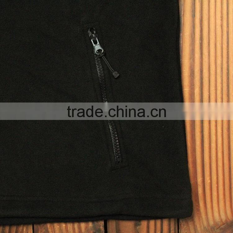 Custom winter warm zipper design cheap polar fleece jacket anti pilling zip up polar fleece jacket