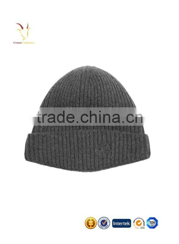 2016 Women Winter Grey Cashmere Hat Cashmere Wool Beanie Cap