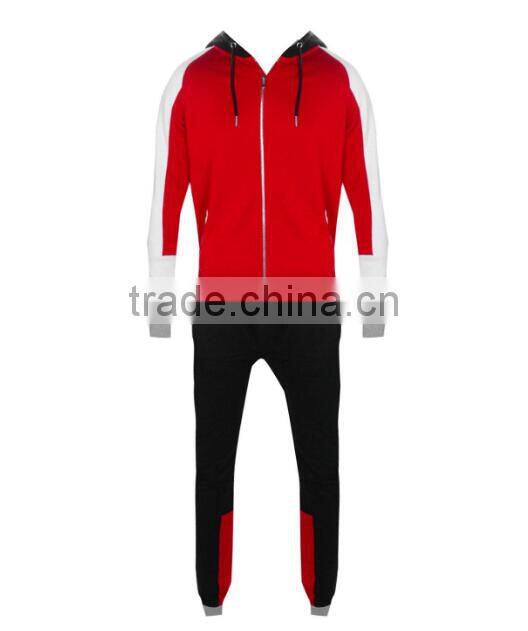 2017 wholesale latest design mens sport tracksuit slim fit