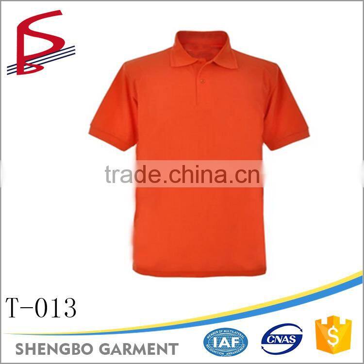 High quality printed custom blank polo t shirt