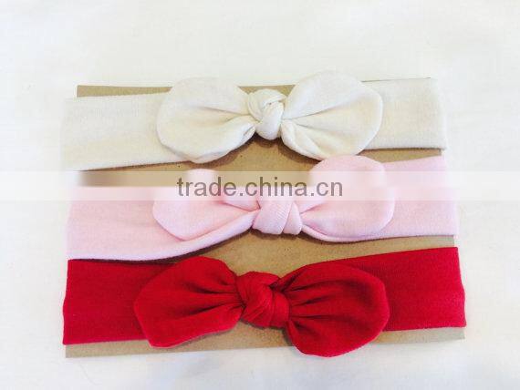Candy color Headwear Baby Toddler Cute Girl Kids Bow Turban Knot Headband