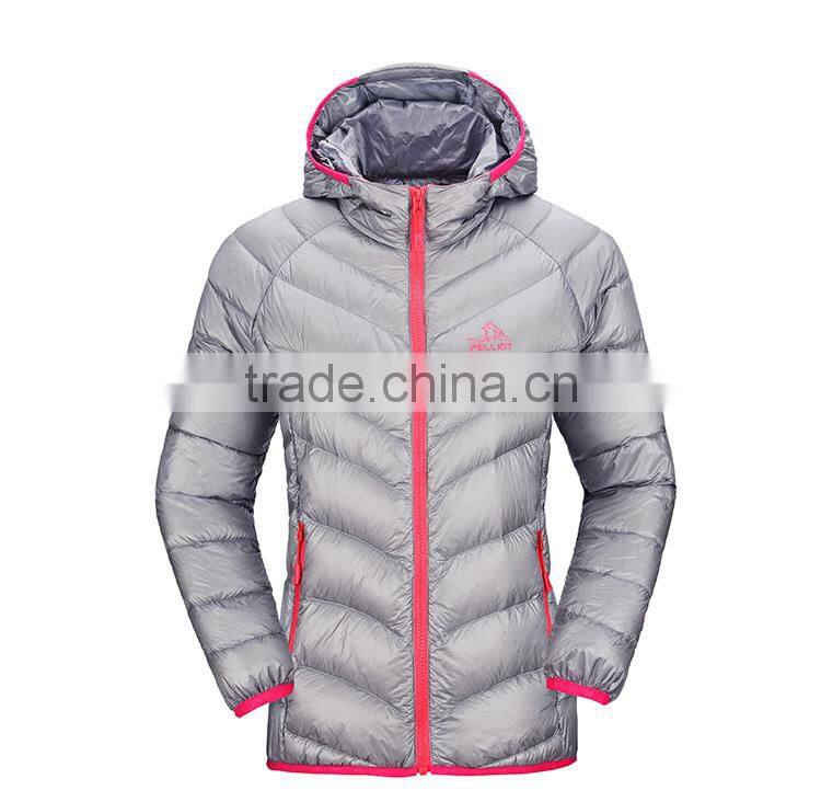 2017 new waterproof womens down jacket compressible ,womens' ultralight jackets