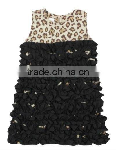 GIRLS ANIMAL PRINTED RUFFLE DRESS