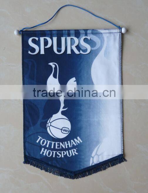 wholesale satin soccer flag