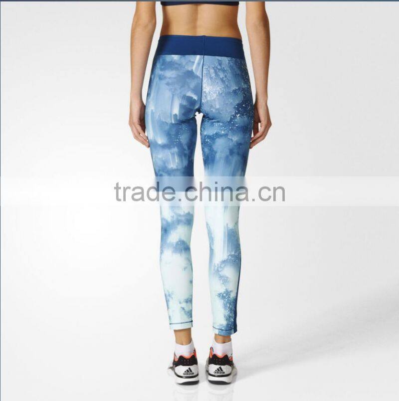 Custom Gym Girls Patterned Leggings Colorful Prints Womens Yoga Pants