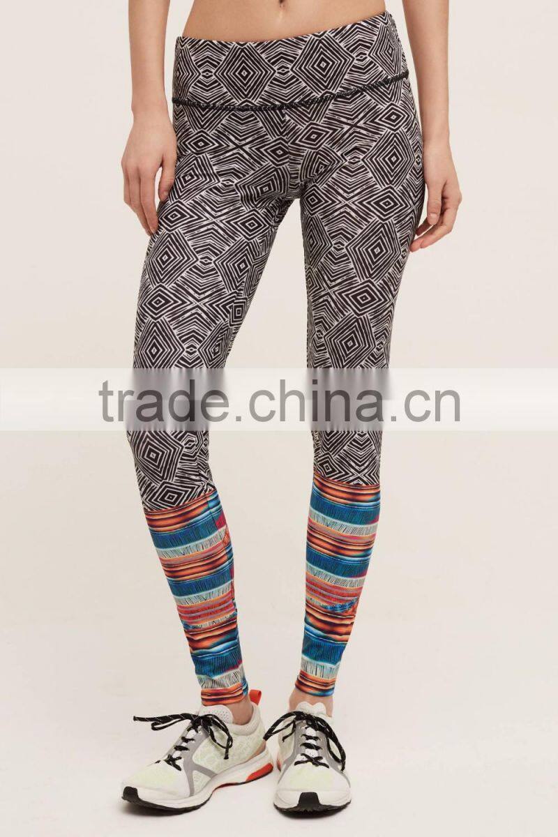 Custom fitness printed compression portola leggings women yoga pants