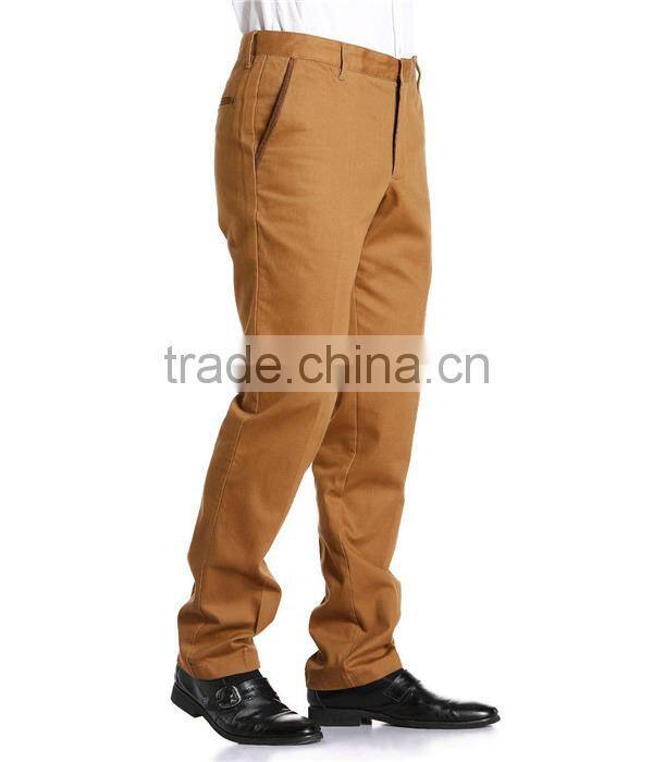 High quality wholesale khaki custom men trousers casual men pants