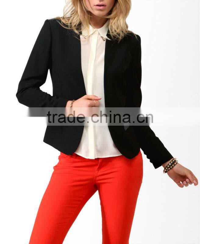 Sequined Reversed Lapel Blazer