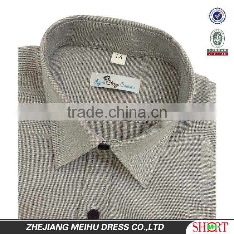 2016 High Quality Custom PANDA Embroidered Boy Casual Shirt