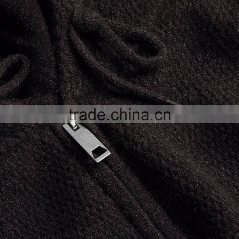 Men's Cashmere Wool Cardigan Sweater Hoodies Top
