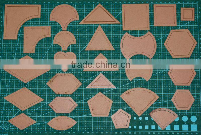 High quality 54PCS mixed styles DIY fabric Colver Clear Acrylic quilt tools/patchwork templates