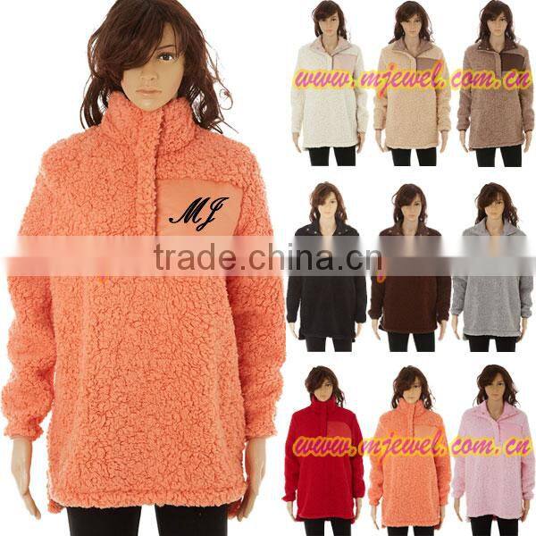 FACTORY wholesale monogrammed fleece pullover