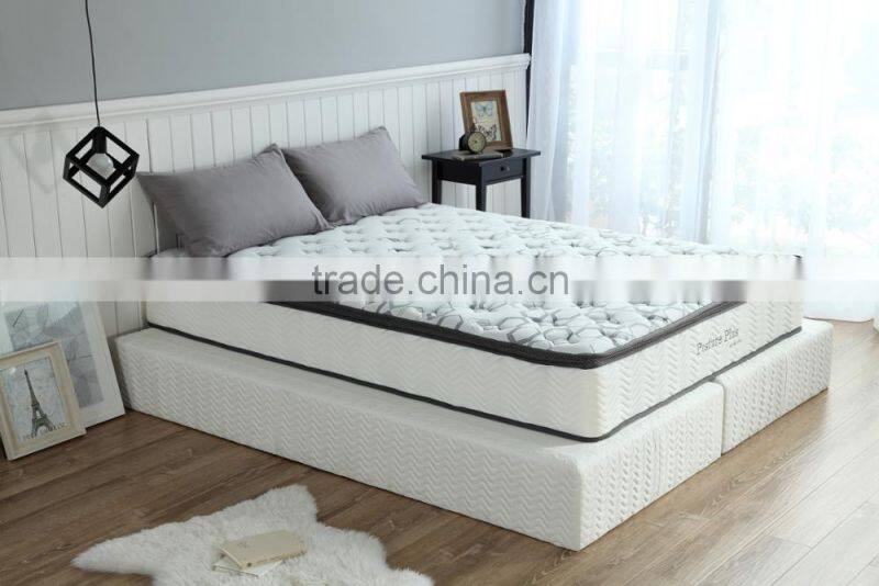 Twin Size Hotel Mattress Euro Top 3 zones Pocket Spring Mattress
