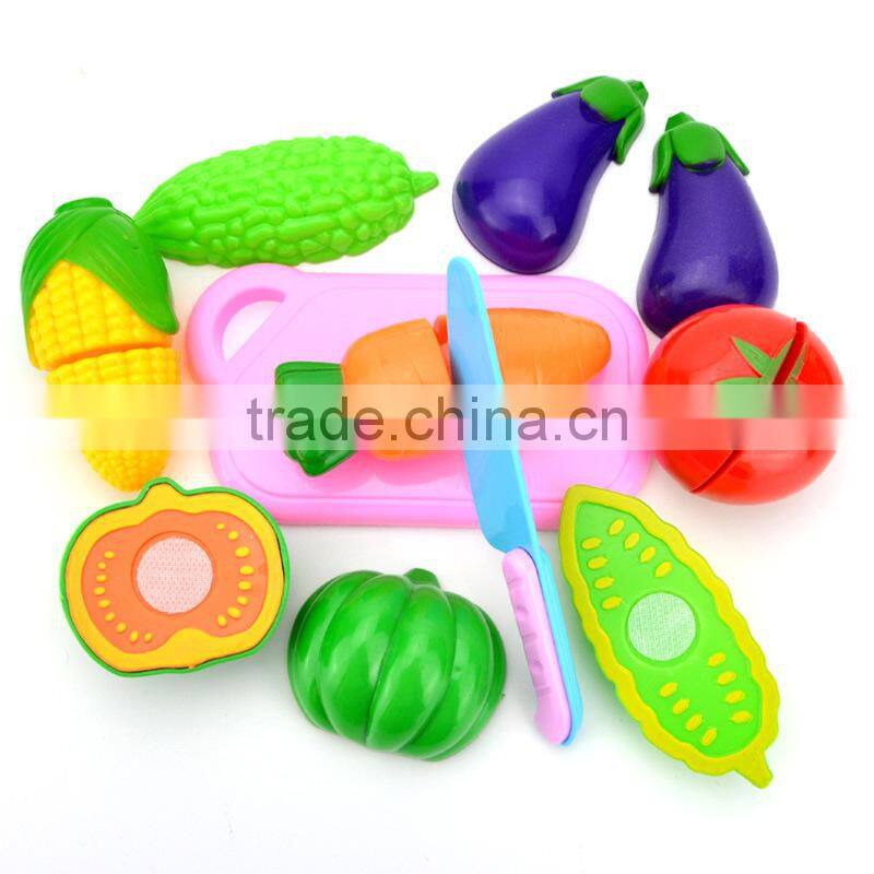 2017 children toys safe funny cut fruit vegetable toys for wholesale