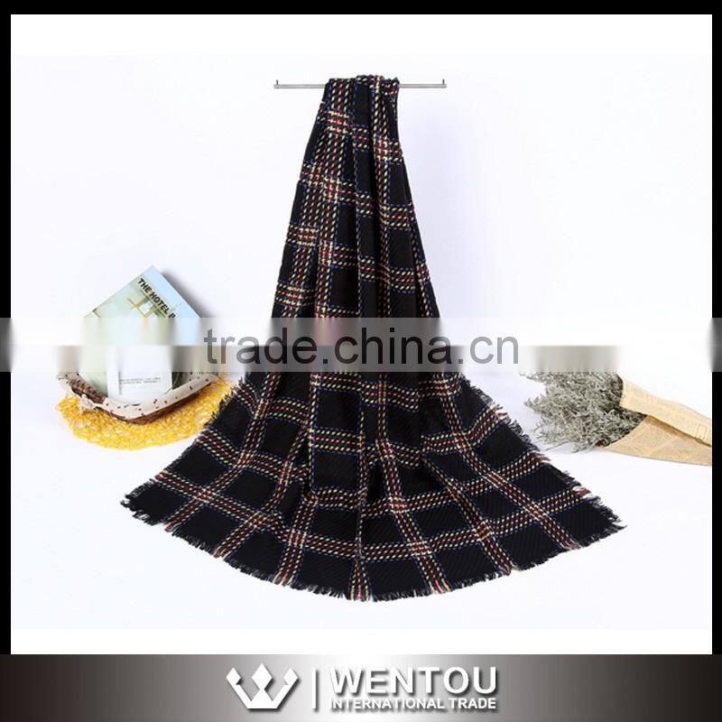 Fashion Soft Tartan Blanket Scarf