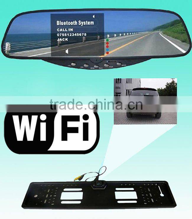 WINDSTONE-Original Factory-Bluetooth Rear view Mirror Hands free Car Kit and 3.5 inch TFT Monitor,Camera