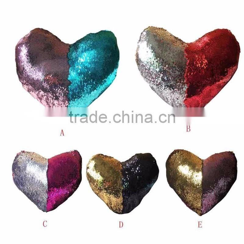 Mermaid Pillow Cases Magical Color Changing Sequin Throw Pillow Cover Magic Cushion