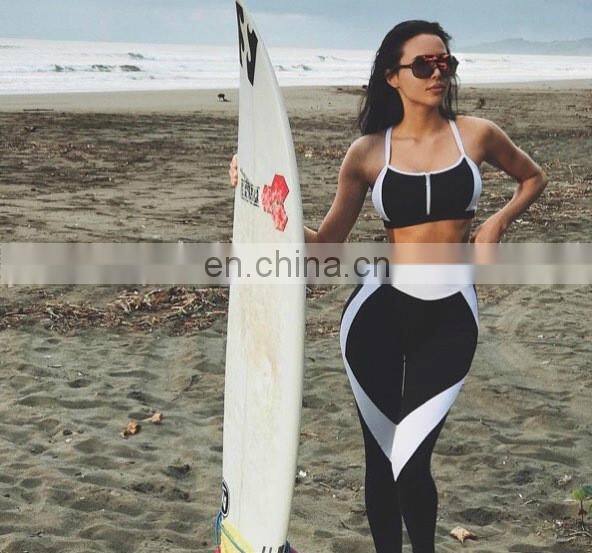 New Custom polyester spandex plain sports yoga pants female fitness active wear women sports leggings