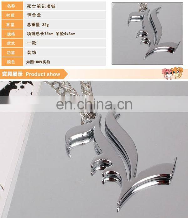 New Style Hot Death Note L Necklace Wholesale Fashion Anime Cos Hot and New Style