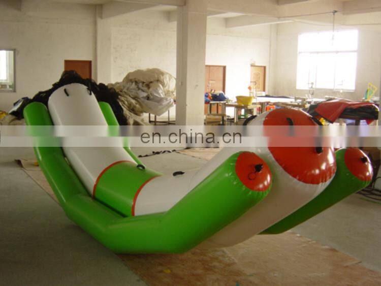 Cheap Prices Single Tube Inflatable Water Seesaw Chair / Seesaw Seat