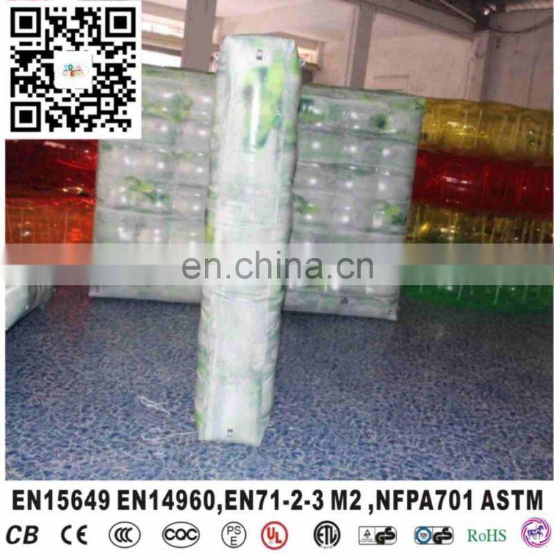 2016 Cheap inflatable bunker broken wall/inflatable used paintball wall hot sale