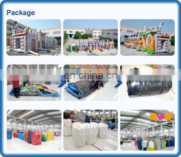 AOQI competitive price Arctic Ocean inflatable Polar Bear Pattern water slide for kids and adults