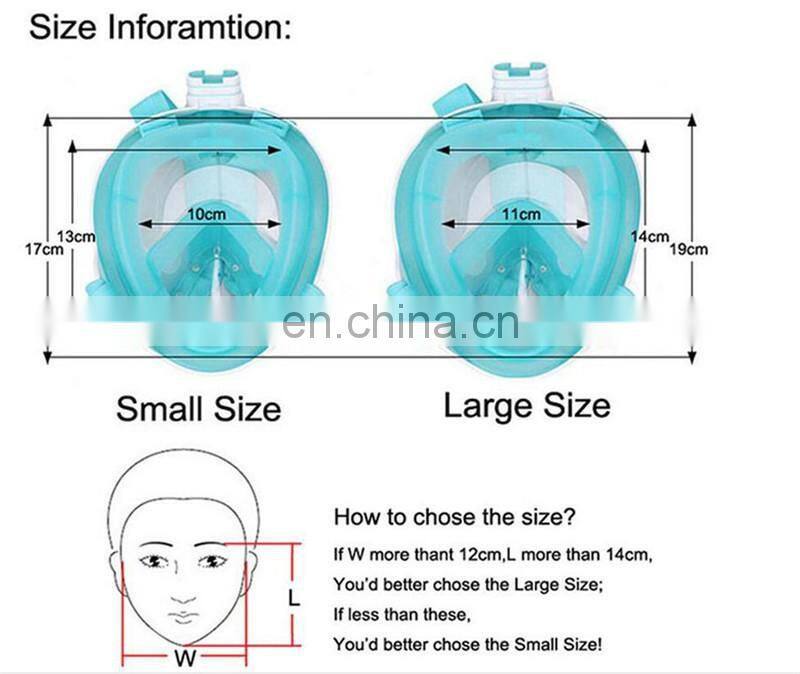 Underwater Diving Mask full face Snorkel mask Set Swimming Training Scuba mergulho full face snorkeling mask Anti Fog For Gopro