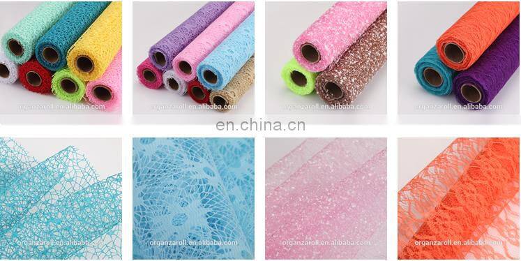Organza Manufacturers high quality printing organza roll