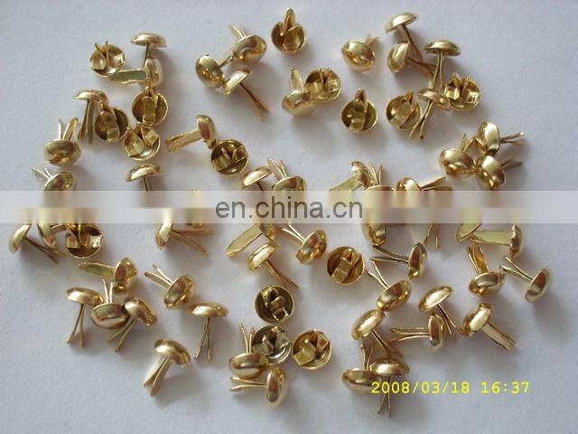 fashion metal cotter pin with red diamond