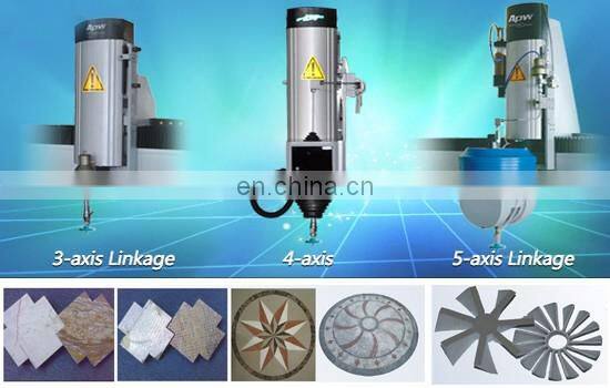 Flying Arm 5 Axis Marble Waterjet Cutting Machine For Concrete Cutting