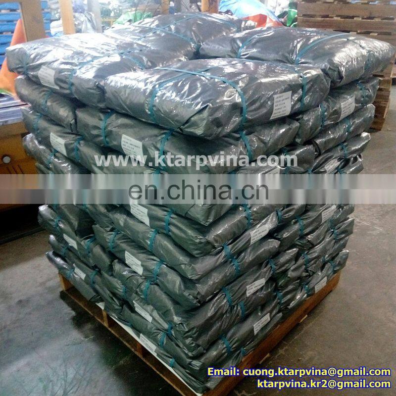 SILVER/WHITE # PE TARPAULIN # 140GSM