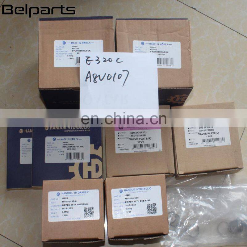 Belparts excavator pump kit A8V0107 E320D E320B hydraulic pump spare parts