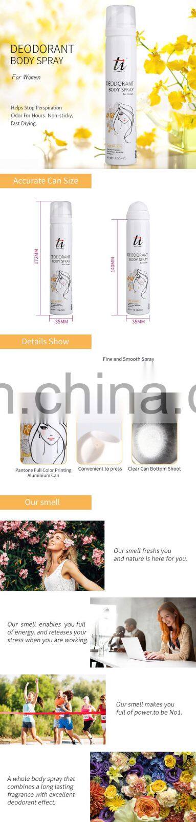 New Formula Deodorant Body Spray for Women, Fragrant Perfume Body Spray for Deodorization, Smart Body Spray(1.8OZ) for Lady