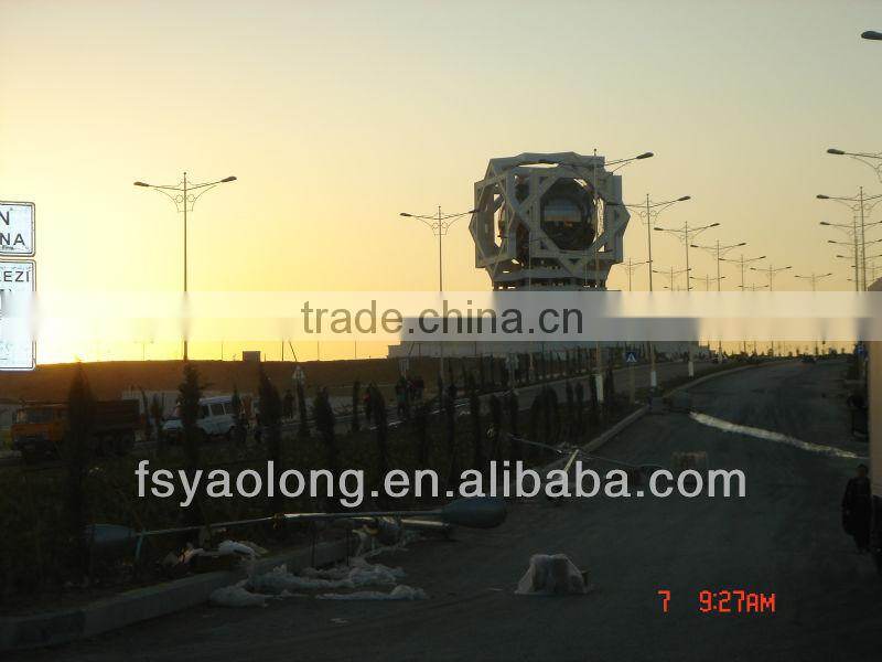 Highway Double Arm Stainless Steel Lamp Pole