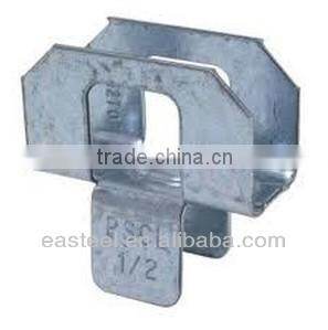 Galvanized steel plywood clips