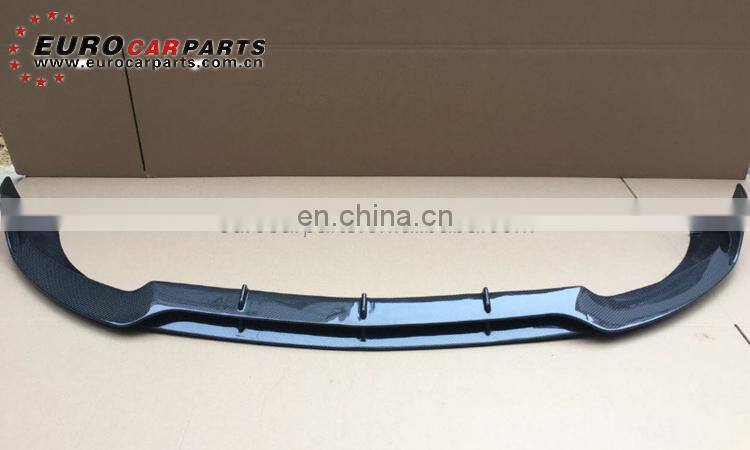 C63 front lip fit for MB C-class W205 C63 2014-2016year sedan to B-style carbon fiber C63 carbon front spoiler