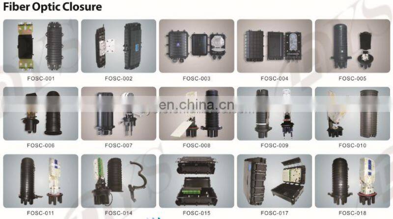24 48 96 144 288 Core Vertical Dome Type Fiber Cable Joint Box Black Fiber Optic Splice Closure IP68 Aerial ISO9001, ROHS CN;GUA